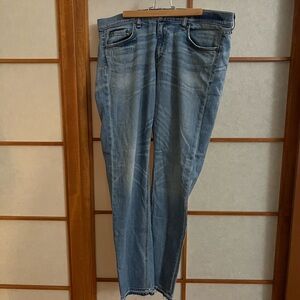 Rag & Bone The Dre 31 Light Blue Jeans Raw Hem